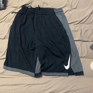 Nike Black and Gray Athletic Shorts